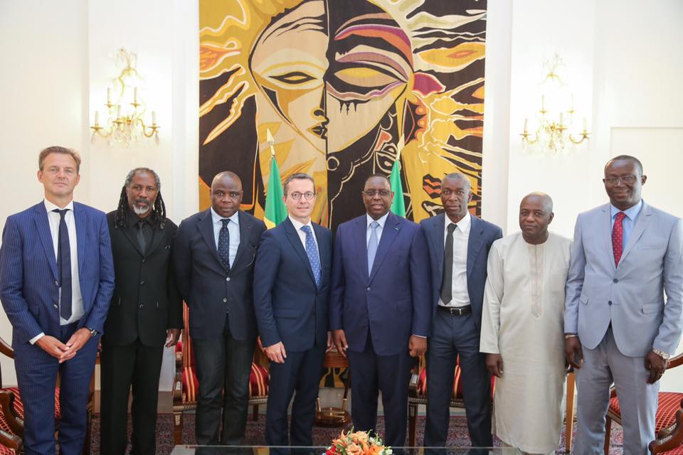 President de L'OM à Dakar