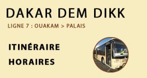 Accueil » Transports » Dakar Dem Dikk Ligne 7 : Ouakam > Palais DAKAR DEM DIKK LIGNE 7 : OUAKAM > PALAIS