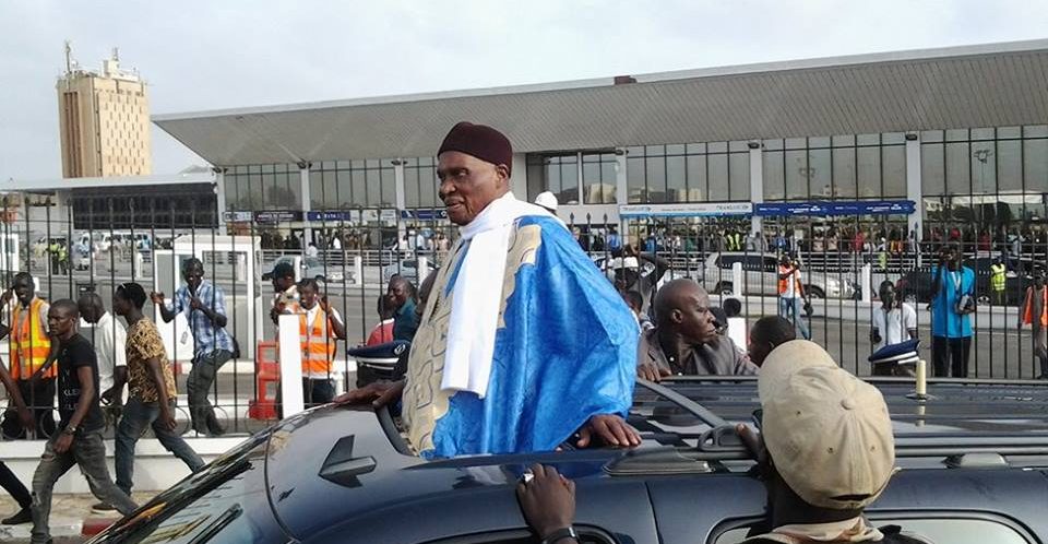 Abdoulaye Wade est de retour à Dakar