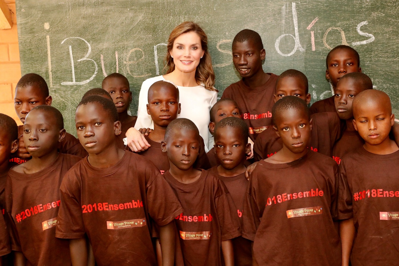 La reine d'Espagne au Sénégal