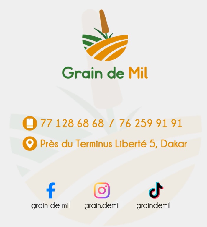 Coordonnées du restaurant Grain de mil, SICAP Liberté 5, Sénégal