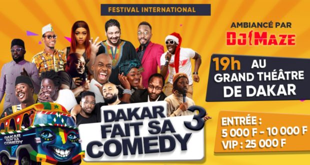 Festival international Dakar fait sa comedy le 14 mai 2022 à 19h au Grand théâtre