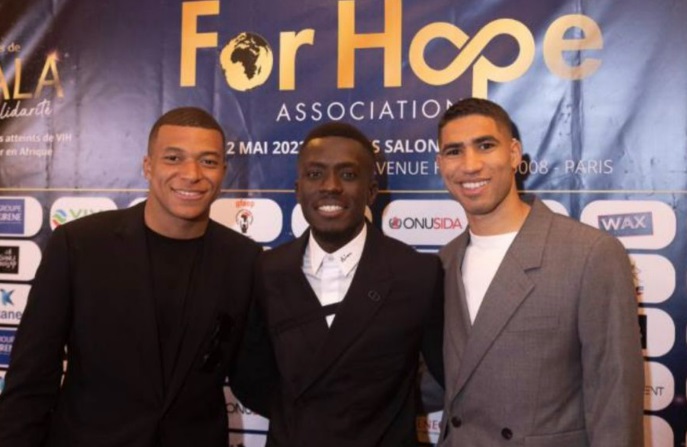 Mbappé au gala caritatif For Hope d’Idrissa Gana Gueye pour les enfants du Sénégal