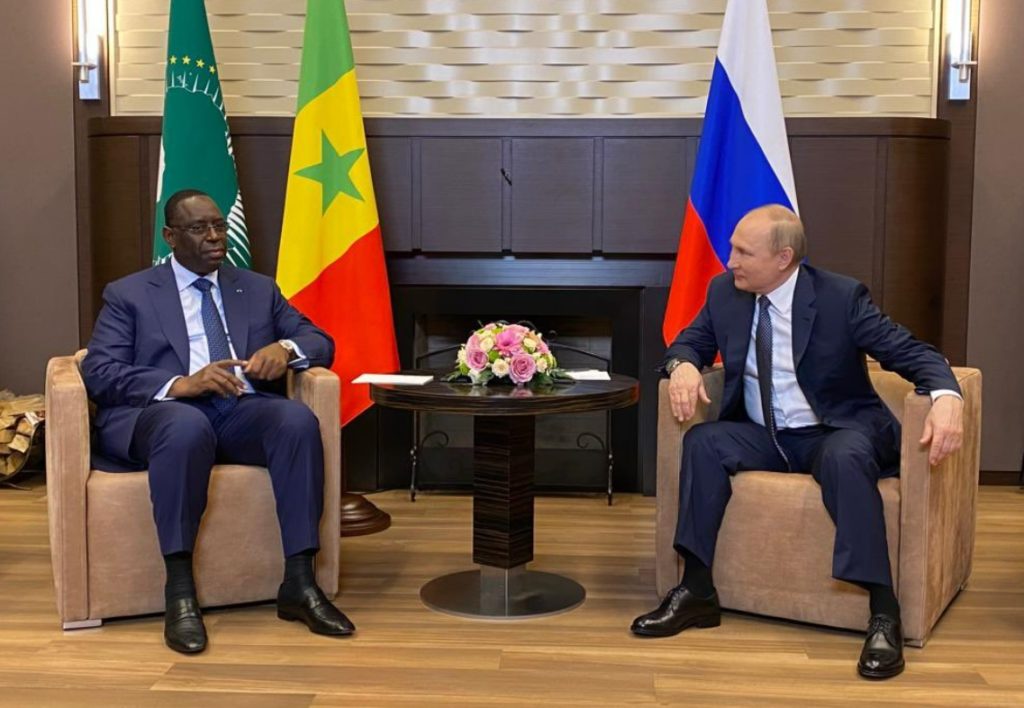 Sénégal-Russie : rencontre de Macky Sall et Vladimir Poutine à Sotchi en Russie