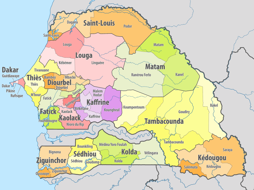 Les Régions du Sénégal