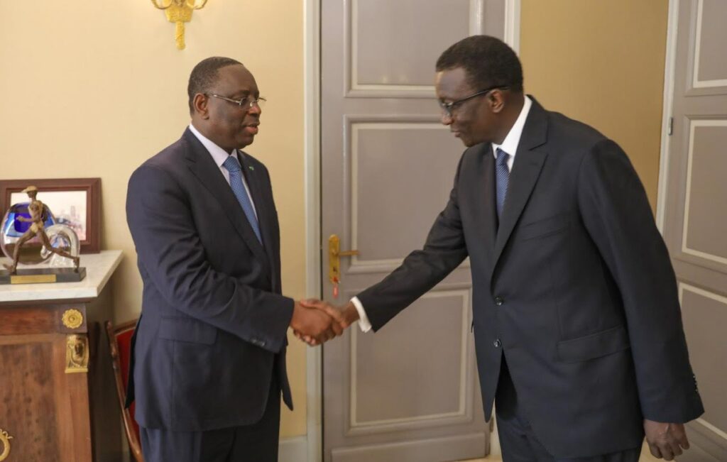 Macky Sall et Amadou Ba, le nouveau premier ministre du Sénégal