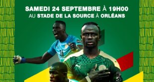Match amical Sénégal Bolivie le 24 septembre au stade la Source, à Orléans en France