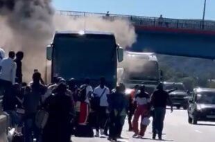 Le bus affrété par Air Sénégal pour les passagers du vol Lyon Dakar prend feu