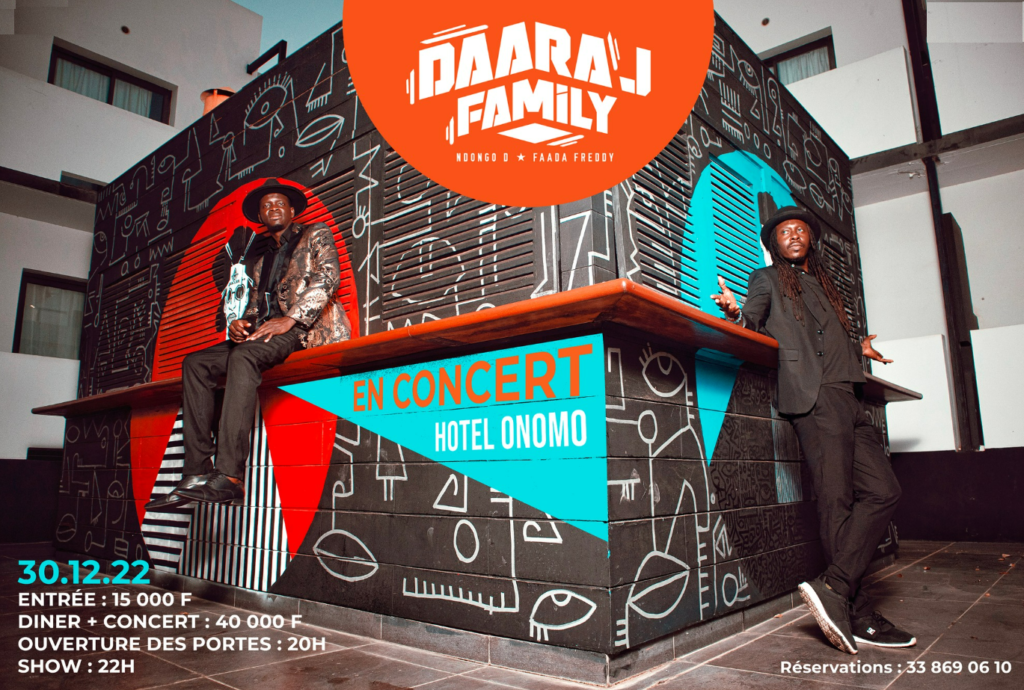 Daara J Family en concert à l’Onomo Hôtel de Dakar le 20 décembre 