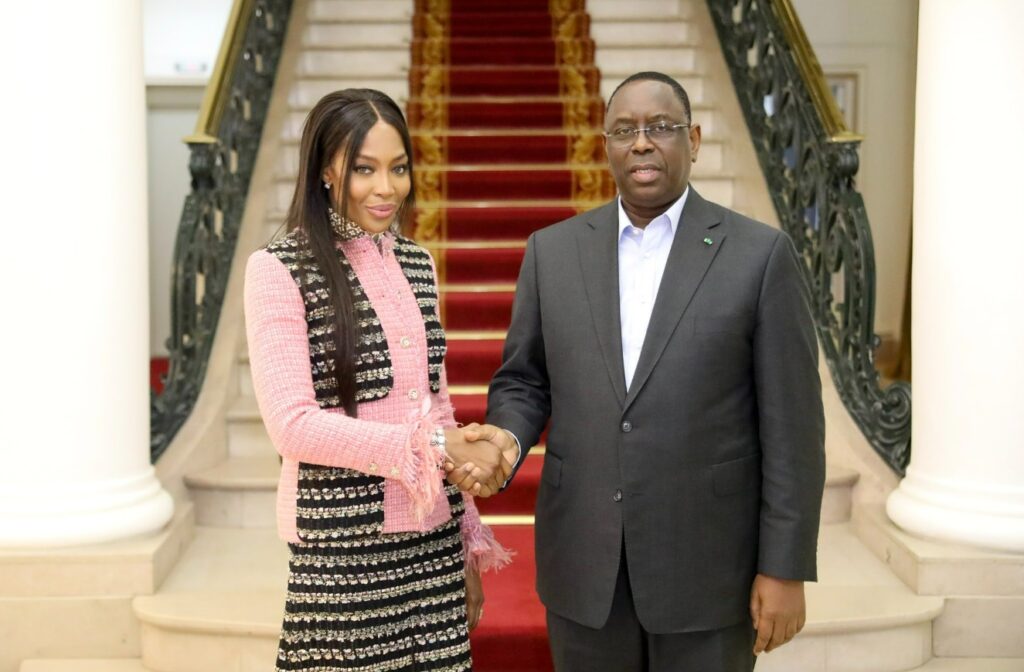 Naomi Campbell en visite à Dakar rencontre le président Macky Sall