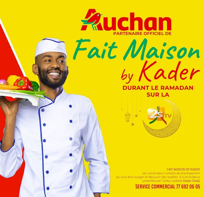 Emission de cuisine fait maison by Kader Gadji sur 2stv durant le mois de ramadan sponsorisée par Auchan