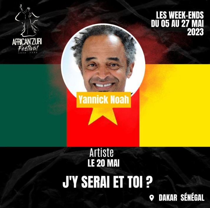 Yannick Noah au festival African'Zuri de Dakar