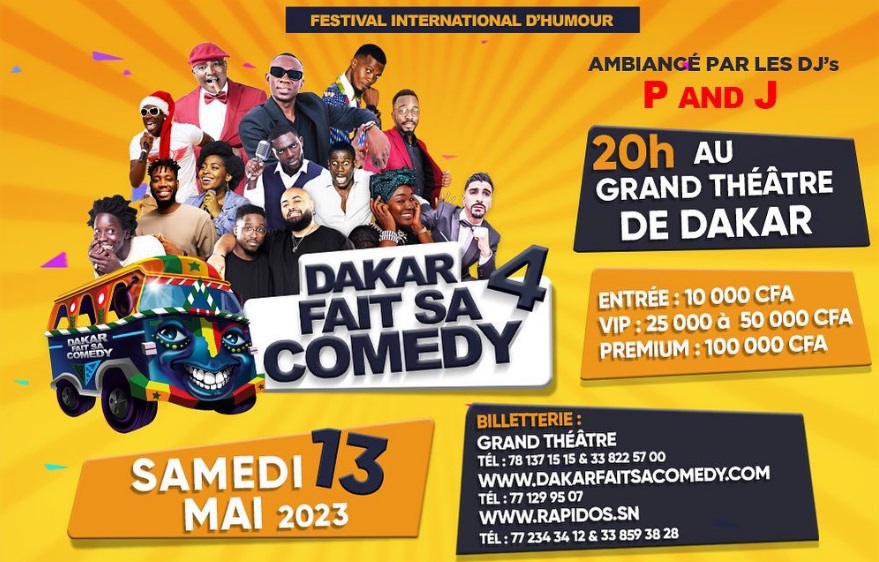 Festival international d'humour au Sénégal  2023 "Dakar fait sa comédy "au Grand Théatre