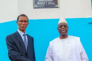 Macky Sall et Alioune Ndoye rebaptisant l'ex-avenue Louis Faidherbe