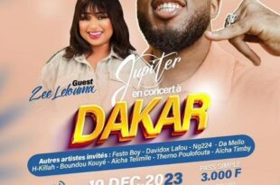 L'artiste guinéen Jupiter Davibe en concert à la maison de la cuture Douta Seck de Dakar