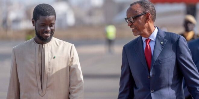 Le président du Rwanda Paul Kagamé en visite au Sénégal