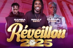 Concert solidaire de Wally Seck, Omar Pene et Samba Peuzzi pour le nouvel an à l'esplanade du grand théâtre de Dakar