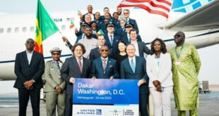 Vol inaugural de la compagnie United Airlines opéré en Boeing en provenance de Washington vers l’AIBD de Dakar