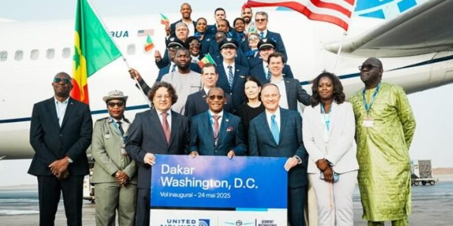 Le vol Dakar Washington assuré par United Airlines