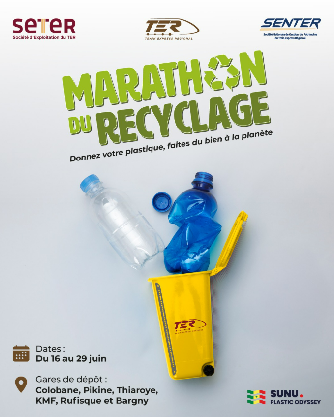 La SETER et la SENTER SA organise à Dakar le marathon du recyclage dans 6 gares du TER